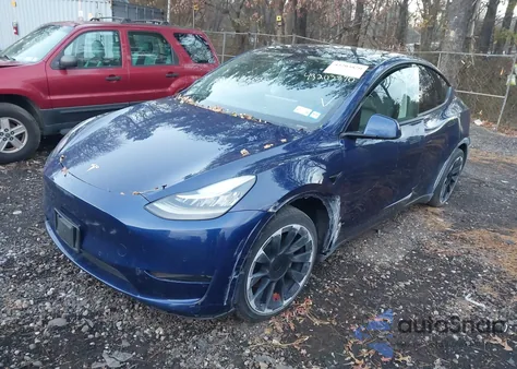 2022 Tesla Model Y Long Range Dual Motor All-Wheel Drive from USA, damaged, VIN 7SAYGDEE5NF481398